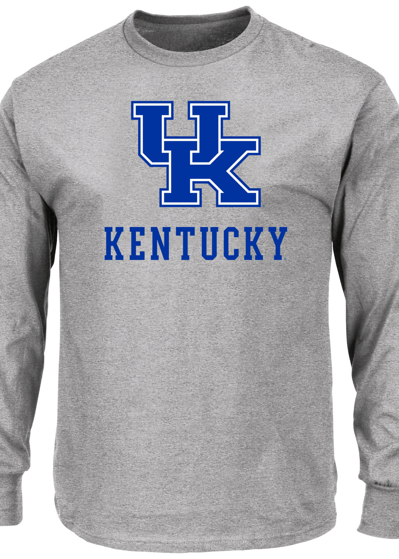 PROFILE TEE, LS, LOGO, GRAY, UK