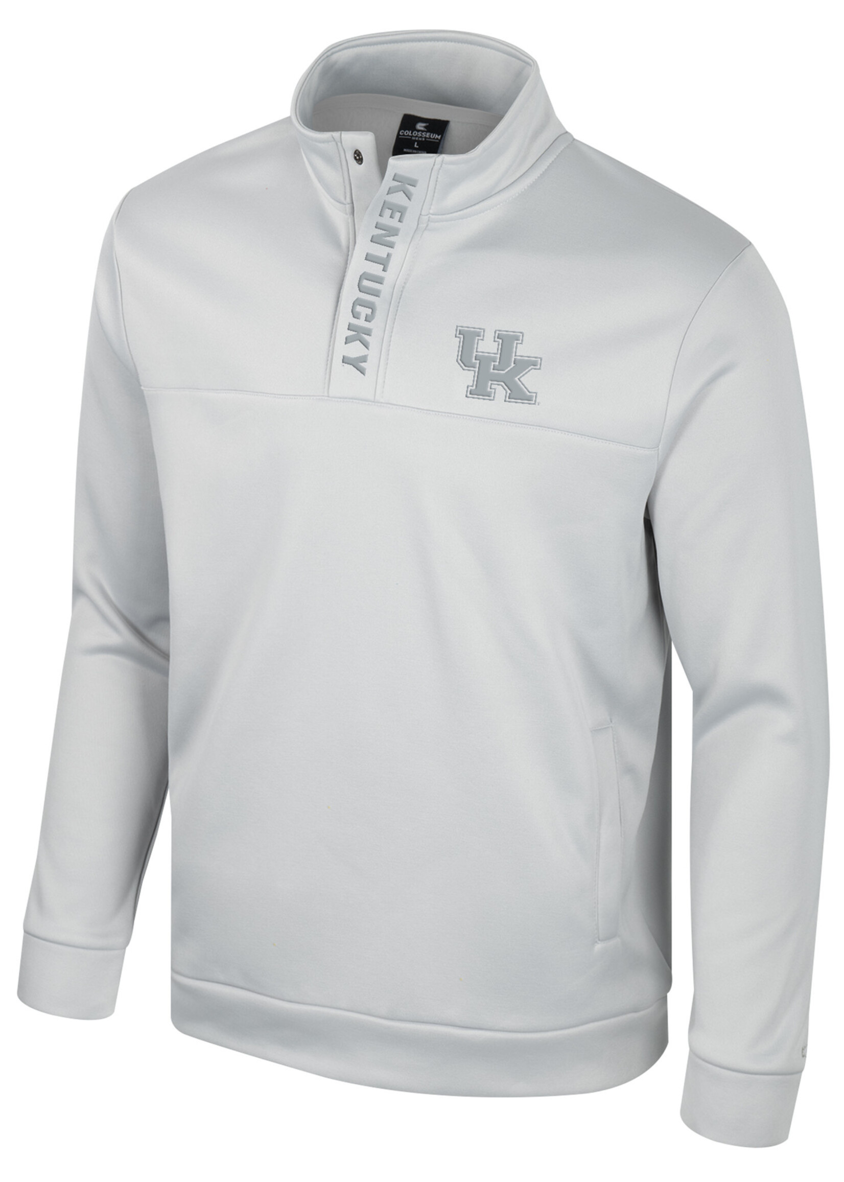 Colosseum Athletics PULLOVER, 1/4 SNAP FLEECE, GREY, UK