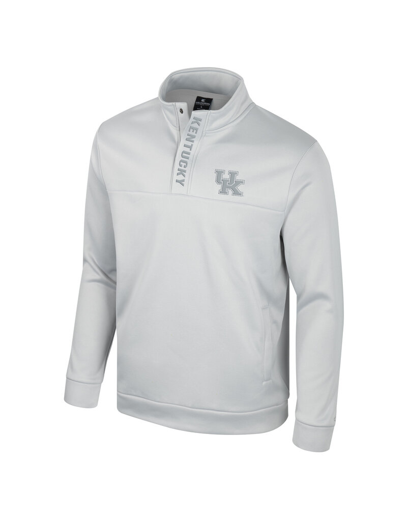 Colosseum Athletics PULLOVER, 1/4 SNAP FLEECE, GREY, UK