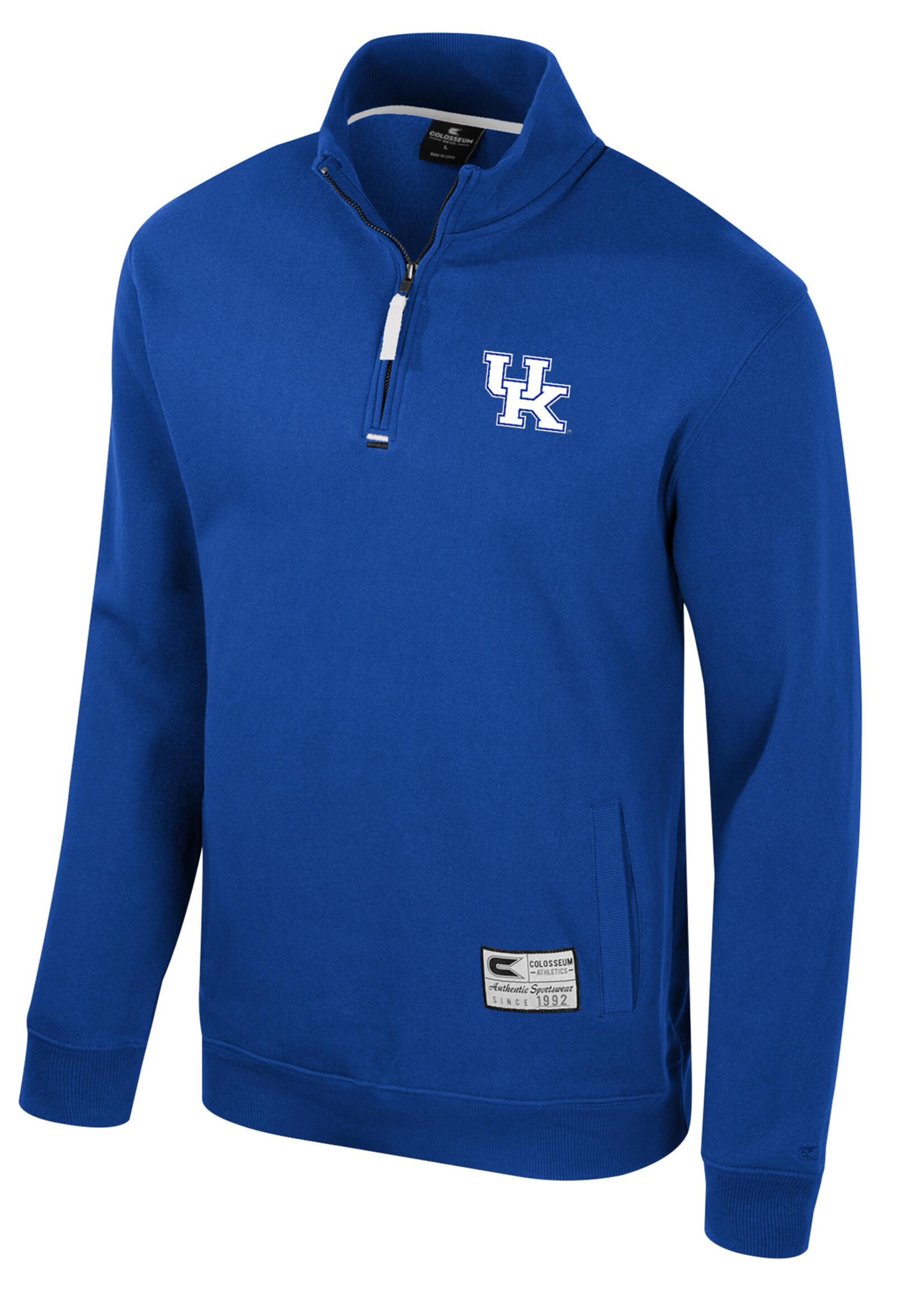 Colosseum Athletics PULLOVER, 1/4 ZIP FLEECE, ZION, ROYAL,UK