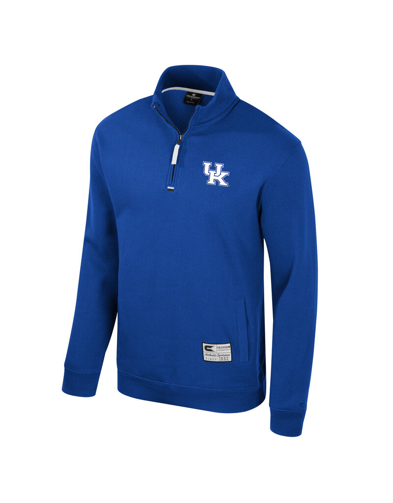 Colosseum Athletics PULLOVER, 1/4 ZIP FLEECE, ZION, ROYAL,UK