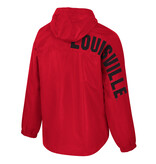 Colosseum Athletics PULLOVER, 1/2 ZIP ANORAK, RED, UL