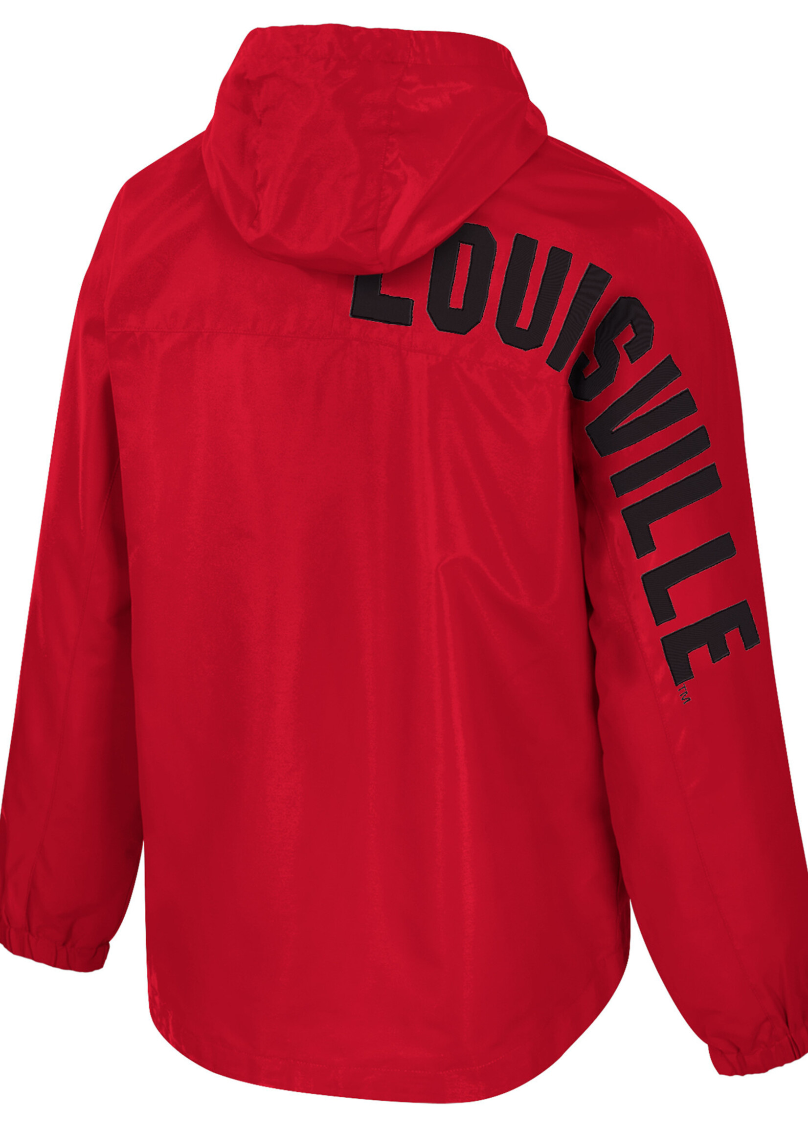 Colosseum Athletics PULLOVER, 1/2 ZIP ANORAK, RED, UL