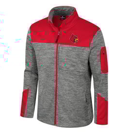 Colosseum Athletics JACKET, FZ, GUARD, GREY/RED, UL