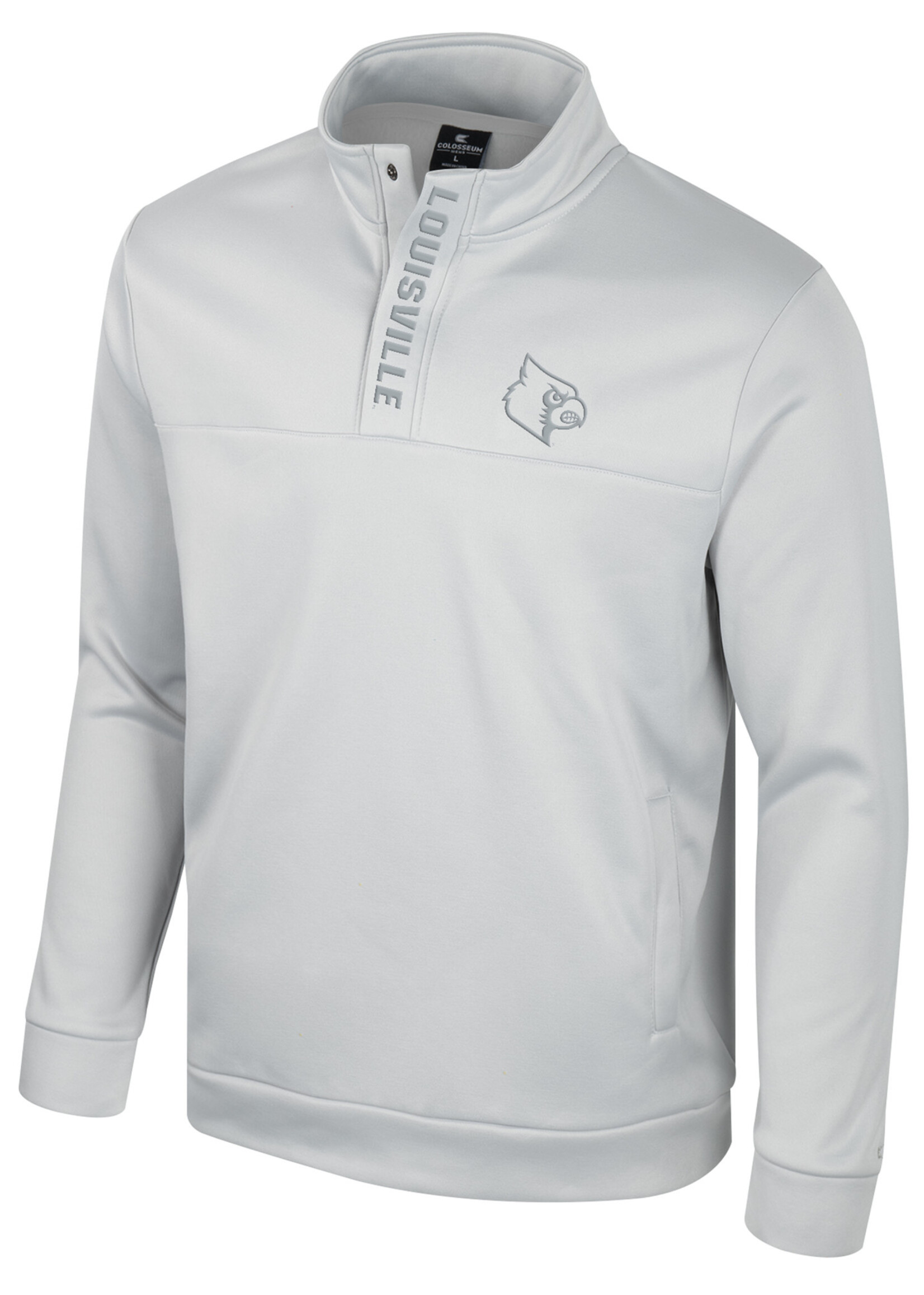 Colosseum Athletics PULLOVER, 1/4 SNAP FLEECE, GREY, UL