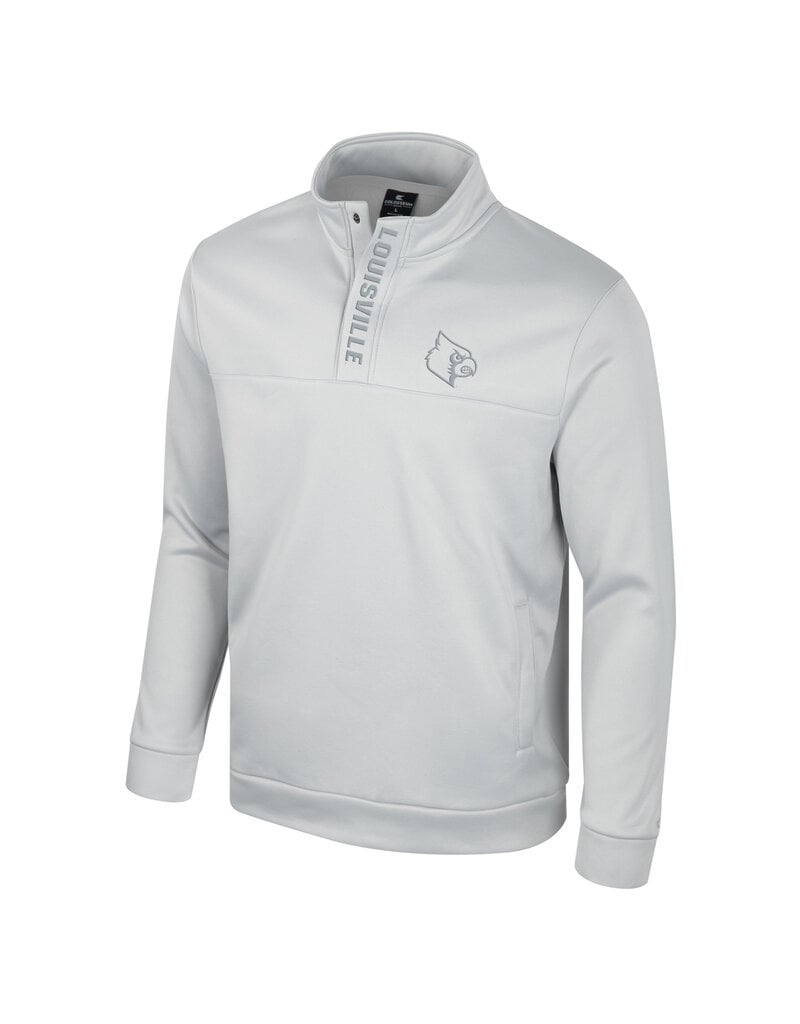 Colosseum Athletics PULLOVER, 1/4 SNAP FLEECE, GREY, UL