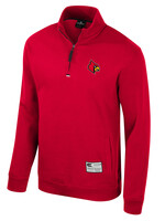 Colosseum Athletics PULLOVER, 1/4 ZIP FLEECE, ZION, RED, UL