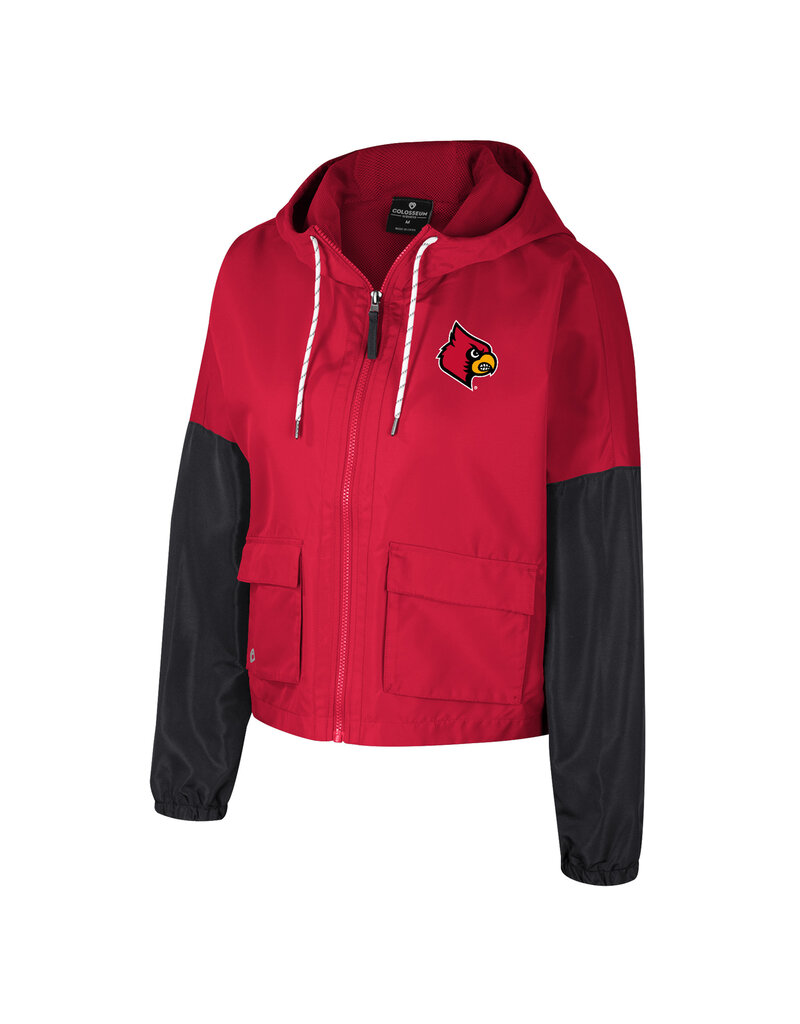 Colosseum Athletics JACKET, LADIES, FZ, RAFI, RED/BLK, UL
