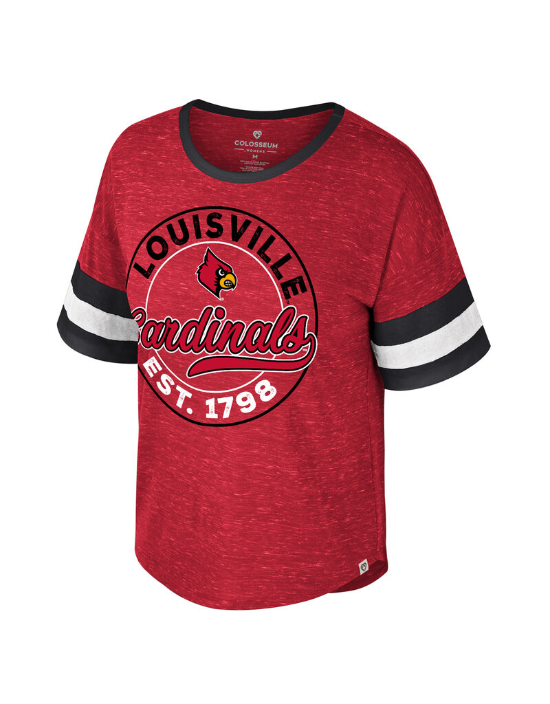 Colosseum Athletics TEE, LADIES, SS, ADVENTURE, RED/BLK, UL