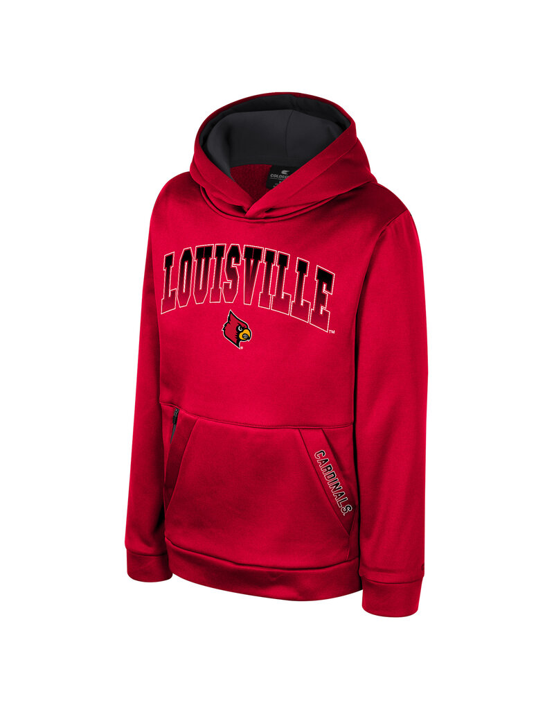 Colosseum Athletics HOODY, YOUTH, YARMADA, RED/BLK, UL