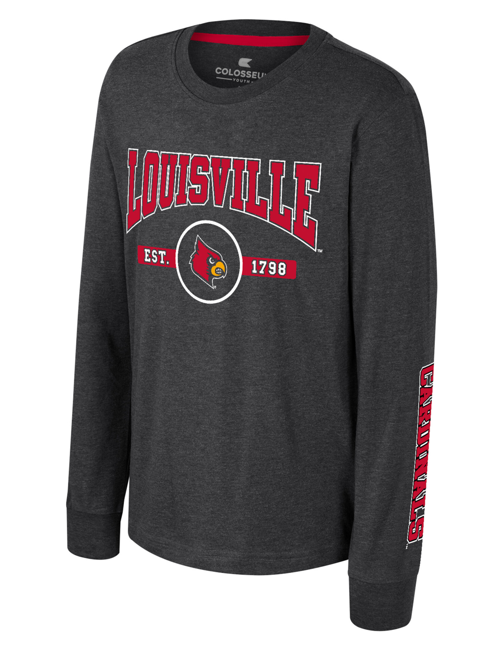 Colosseum Athletics TEE, YOUTH, LS, STARFIGHTER, BLK, UL