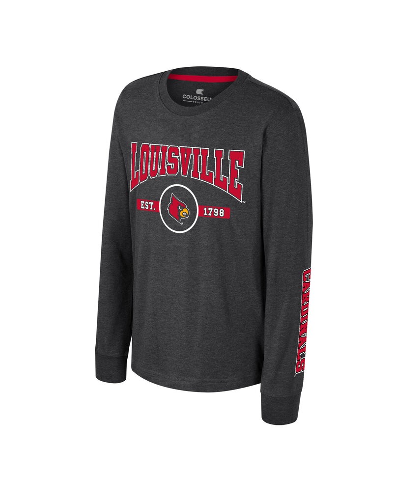 Colosseum Athletics TEE, YOUTH, LS, STARFIGHTER, BLK, UL