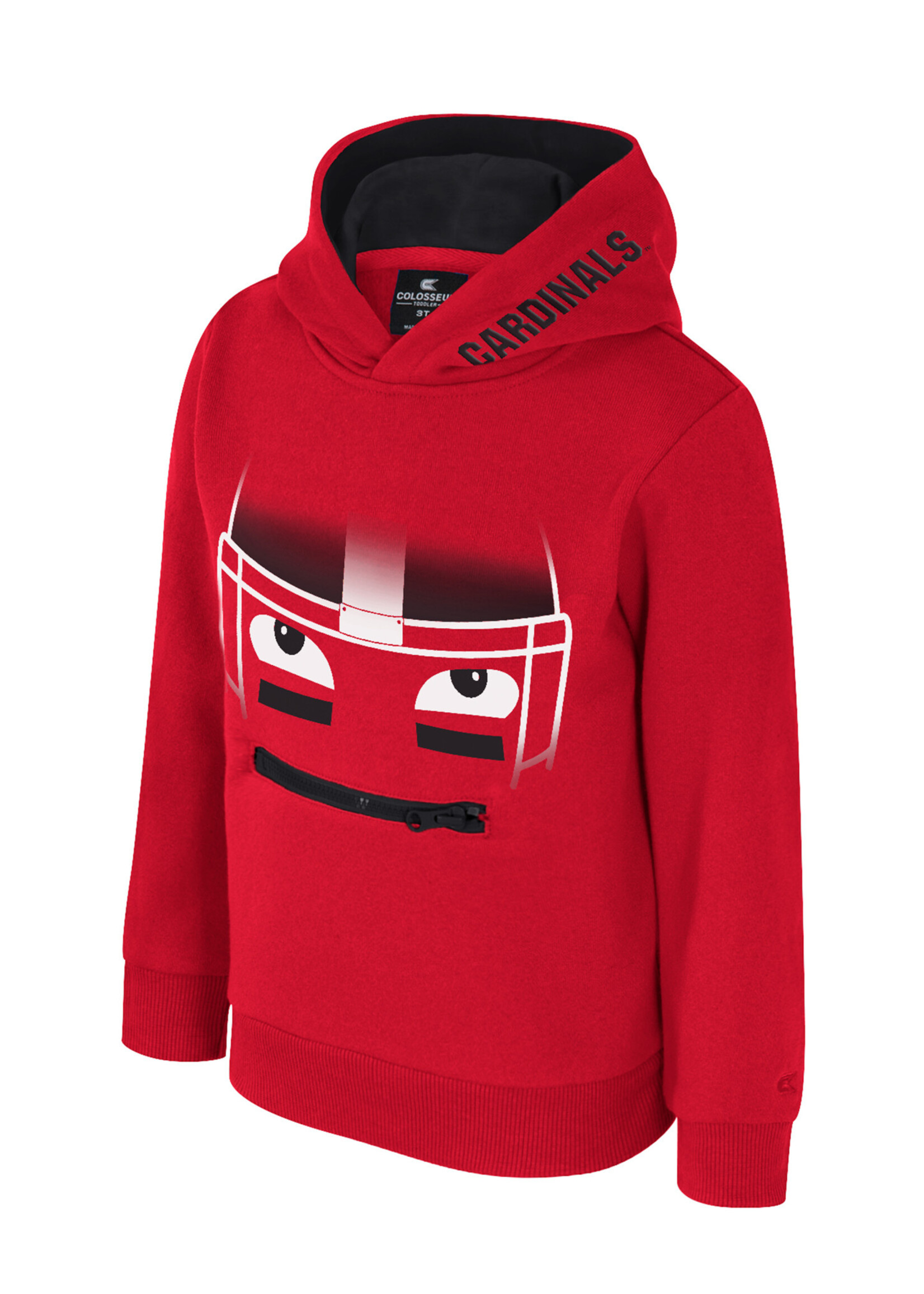 Colosseum Athletics HOODY, TODDLER,GAME FACE, RED, UL