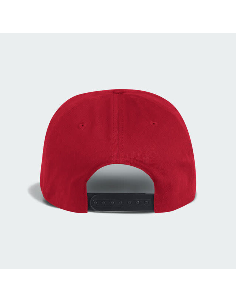 Adidas Sports Licensed HAT, ADIDAS, FLAT BRIM SNAP 21, RED, UL