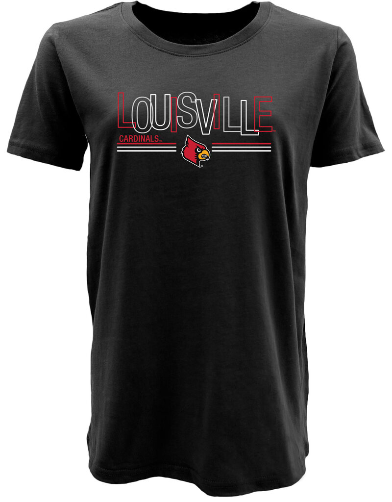 BLUE 84 TEE, LADIES, SS, LETTER LINK, BLK, UL