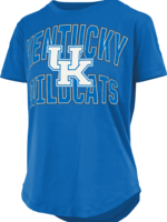 Pressbox TEE, LADIES, SS, GLITTER, ROYAL, UK