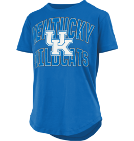 Pressbox TEE, LADIES, SS, GLITTER, ROYAL, UK