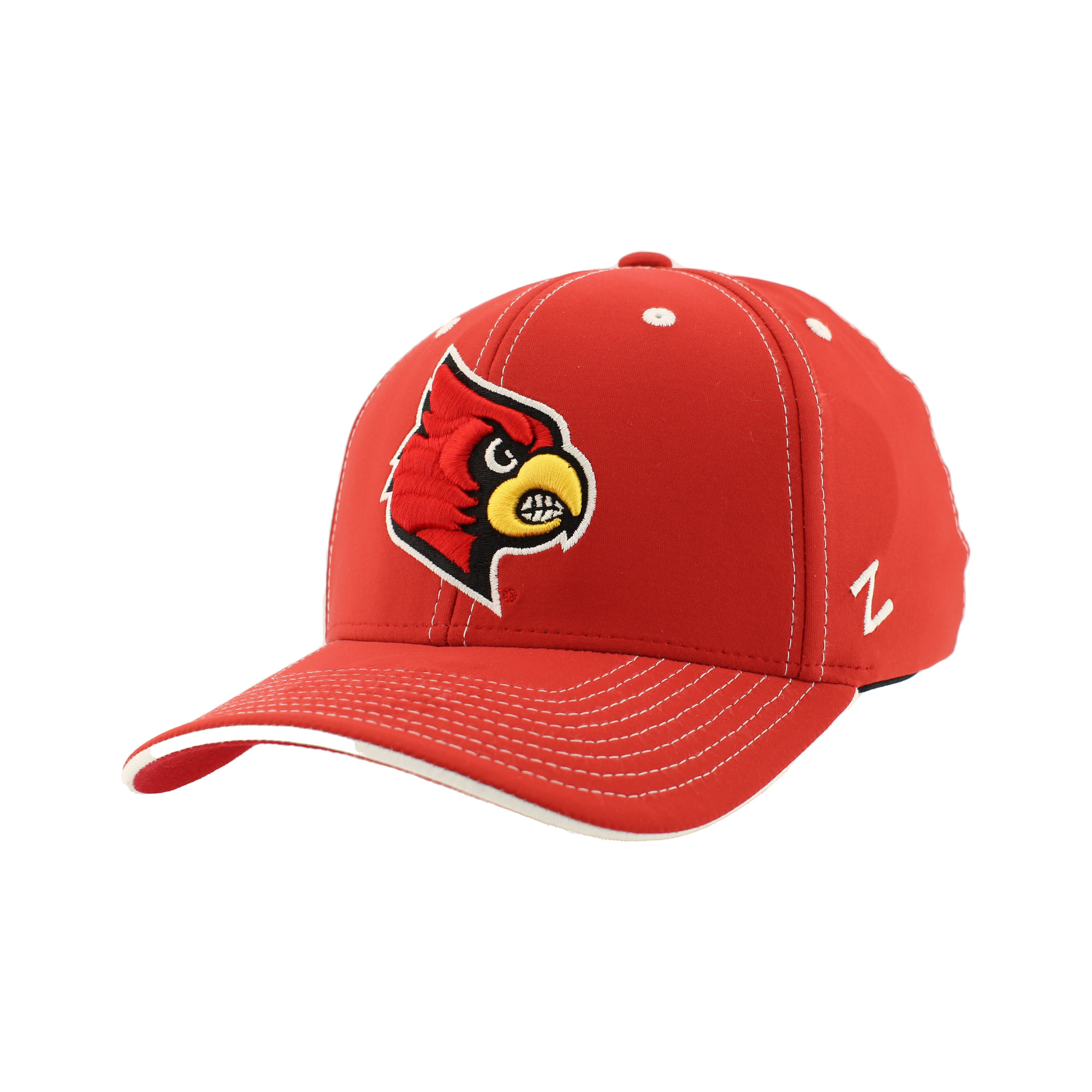 HAT, Z-FIT, HYPE 2, RED/WHITE, UL - JD Becker's UK & UofL HAT, Z-FIT, HYPE 2, RED/WHITE, UL - JD Becker's UK & UofL