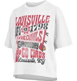 Pressbox TEE, LADIES, SS, MOTLEY, WHITE, UL