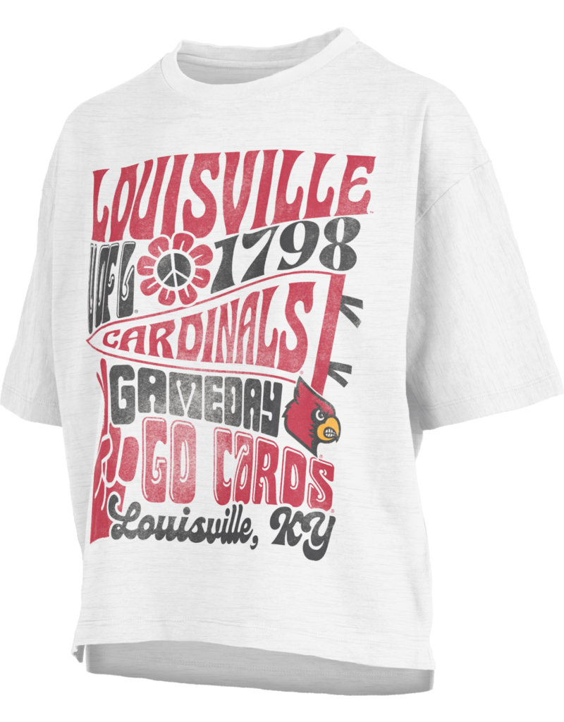 Pressbox TEE, LADIES, SS, MOTLEY, WHITE, UL
