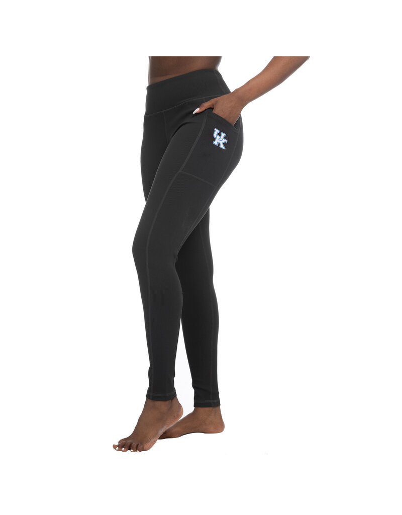 LEGGINGS, LADIES, RIB POCKET, BLACK, UK