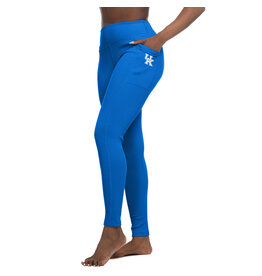 LEGGINGS, LADIES, RIB POCKET, ROYAL, UK