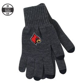 GLOVES, KNIT, DELUXE, TEXTING, CHAR, UL LARGE