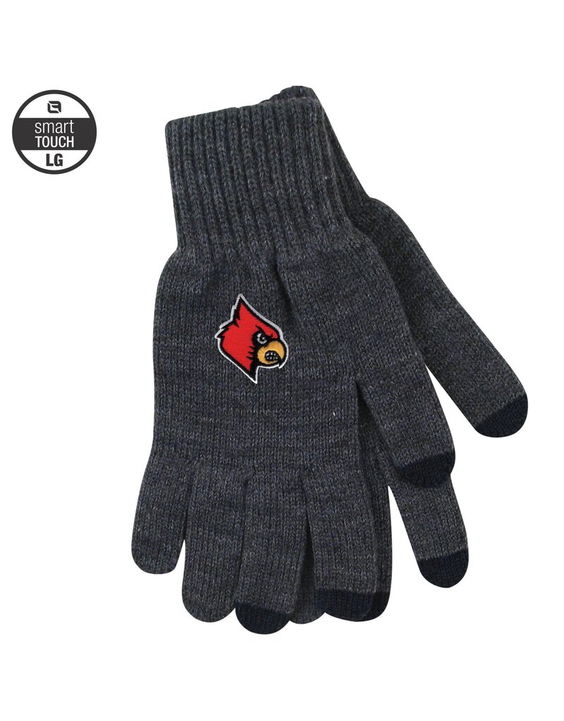 GLOVES, KNIT, DELUXE, TEXTING, CHAR, UL LARGE