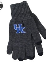 GLOVES, KNIT, DELUXE, TEXTING, CHAR, UK LARGE