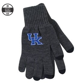 GLOVES, KNIT, DELUXE, TEXTING, CHAR, UK LARGE