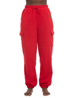 PANT, LADIES, CARGO JOGGER, RED, UL