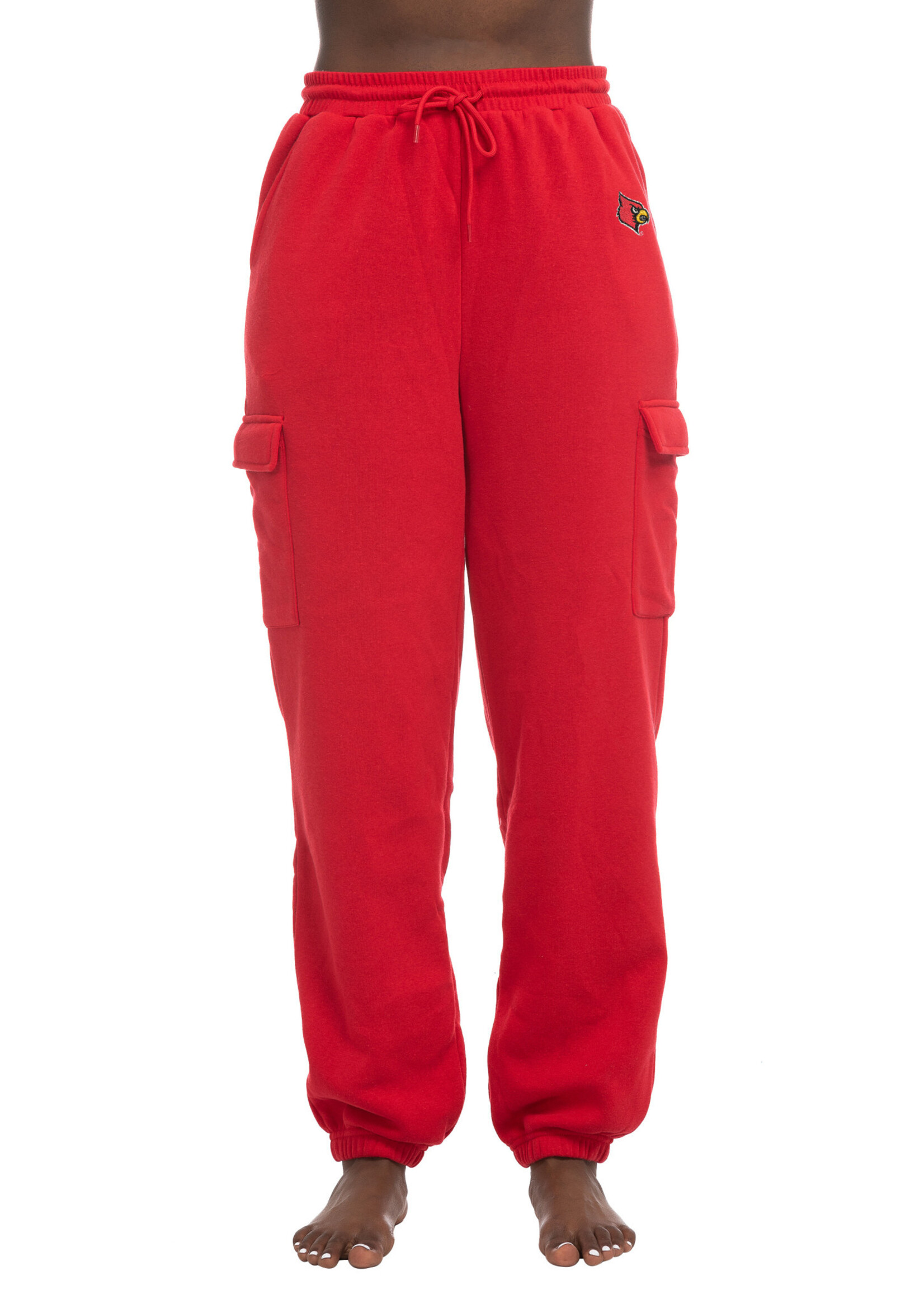 PANT, LADIES, CARGO JOGGER, RED, UL