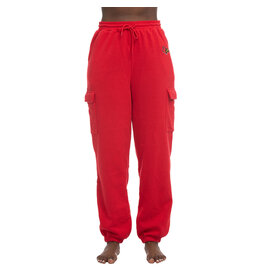PANT, LADIES, CARGO JOGGER, RED, UL