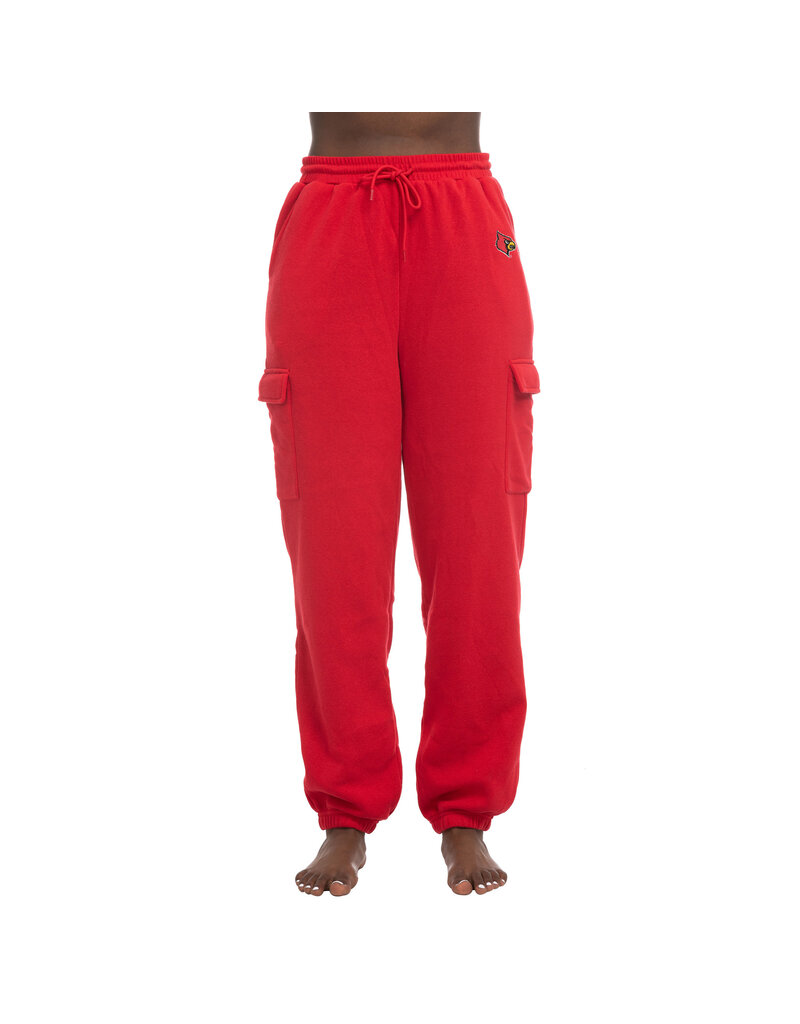 PANT, LADIES, CARGO JOGGER, RED, UL