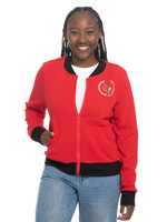 JACKET, LADIES, BOMBER, RED, UL