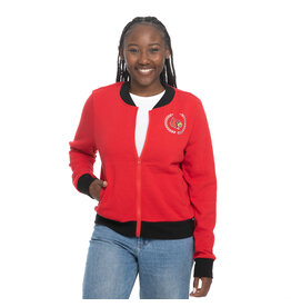 JACKET, LADIES, BOMBER, RED, UL
