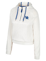 Colosseum Athletics PULLOVER, LADIES, 1/4 ZIP TRAINER, WHT, UK