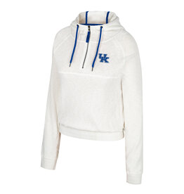 Colosseum Athletics PULLOVER, LADIES, 1/4 ZIP TRAINER, WHT, UK