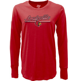BLUE 84 TEE, LADIES, LS, WARM HUG JR, RED, UL