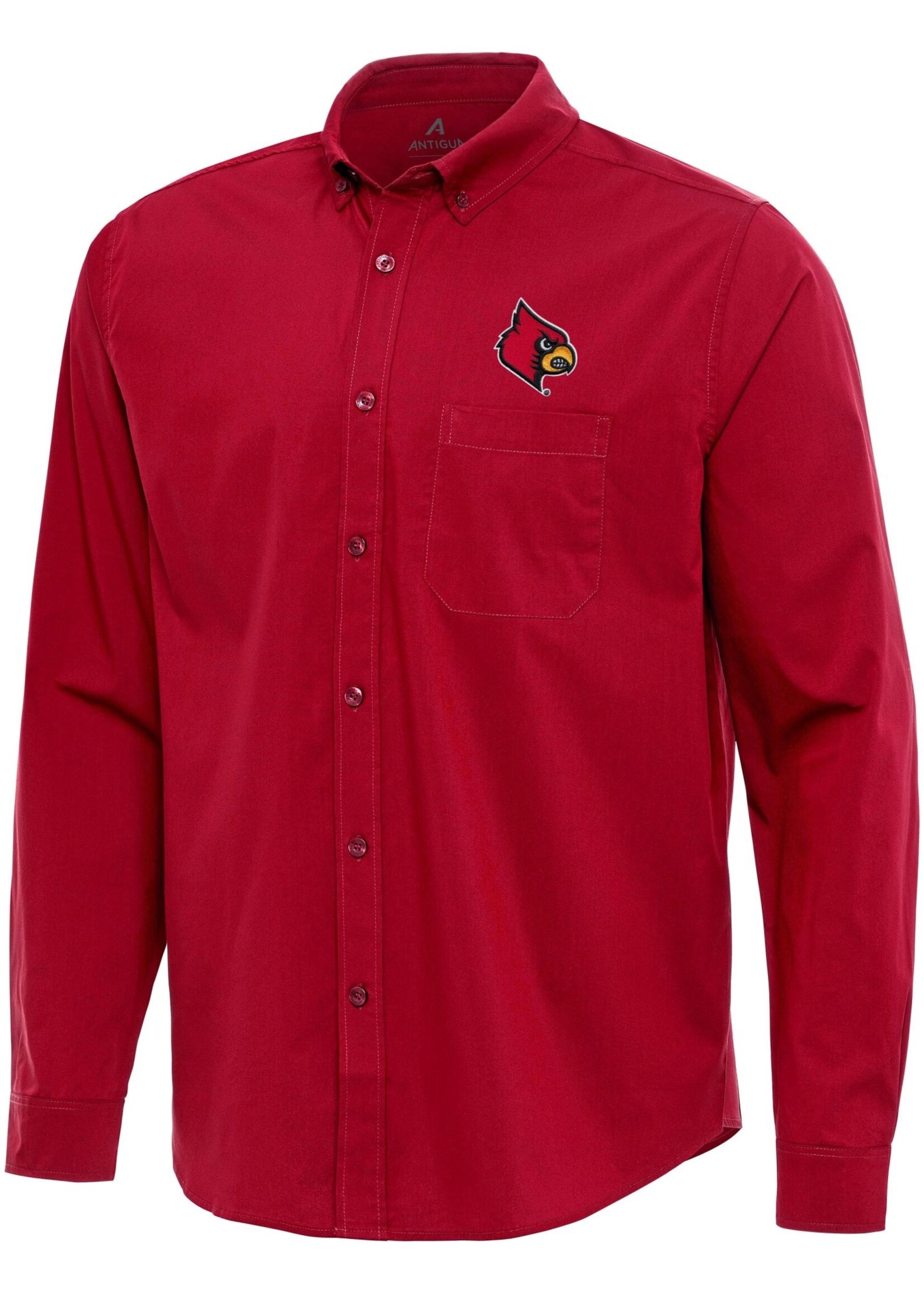 Antigua Group DRESS SHIRT, LS, FLIGHT, RED, UL