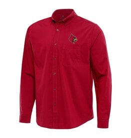 Antigua Group DRESS SHIRT, LS, FLIGHT, RED, UL