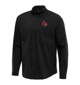 Antigua Group DRESS SHIRT, LS, FLIGHT, BLACK, UL
