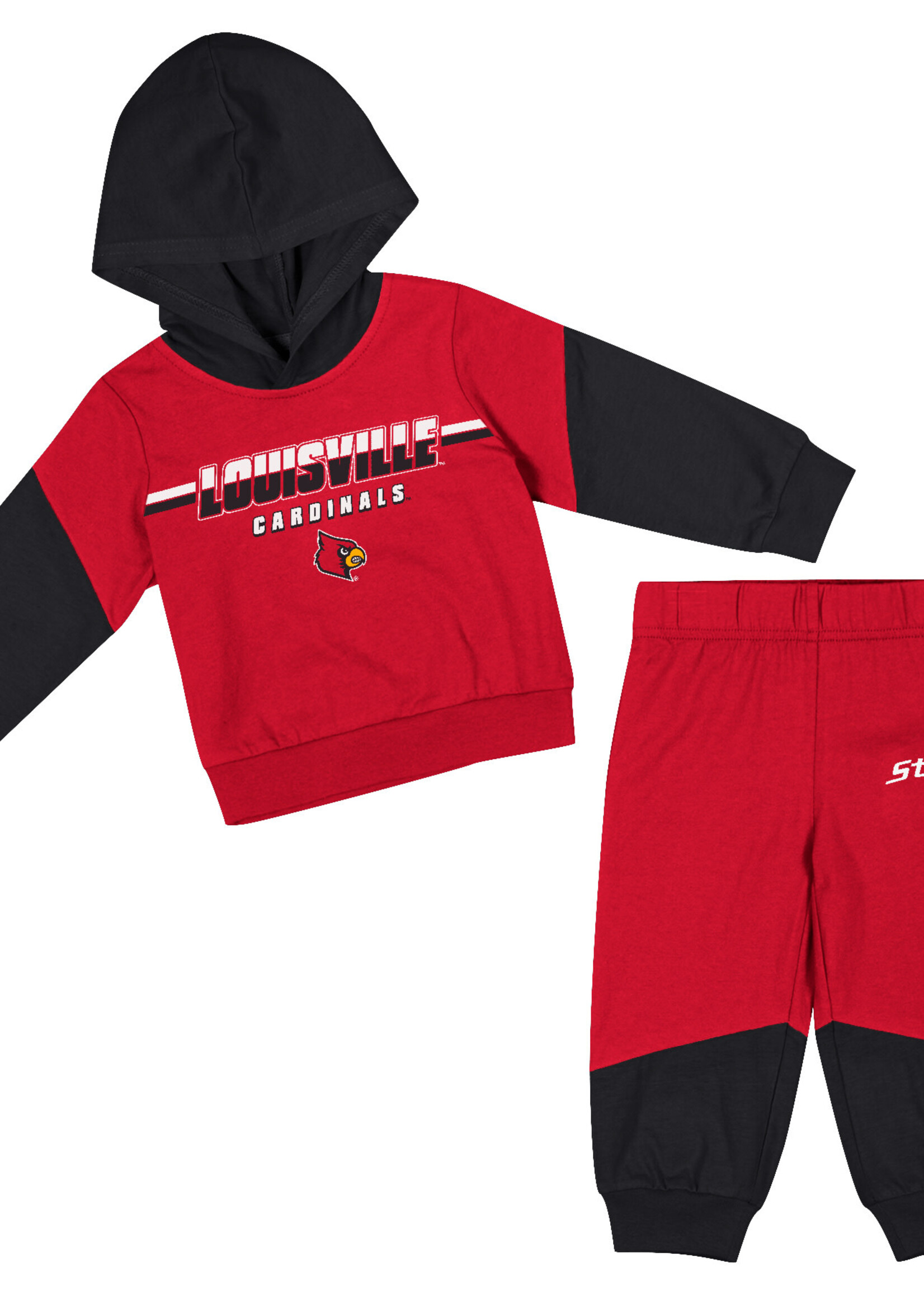 Colosseum Athletics SET, INFANT, HOODIE, EMPEROR, RED, UL
