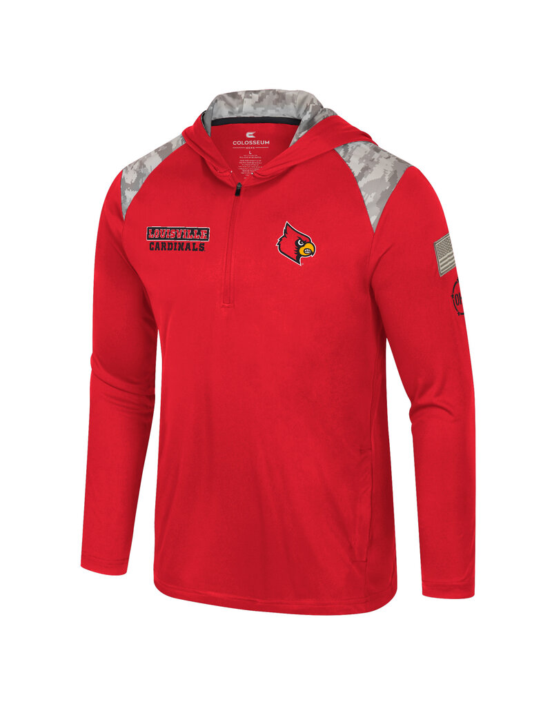 Colosseum Athletics PULLOVER, 1/4 ZIP,HOODED, MOJAVE, UL