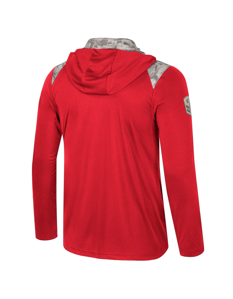 Colosseum Athletics PULLOVER, 1/4 ZIP,HOODED, MOJAVE, UL