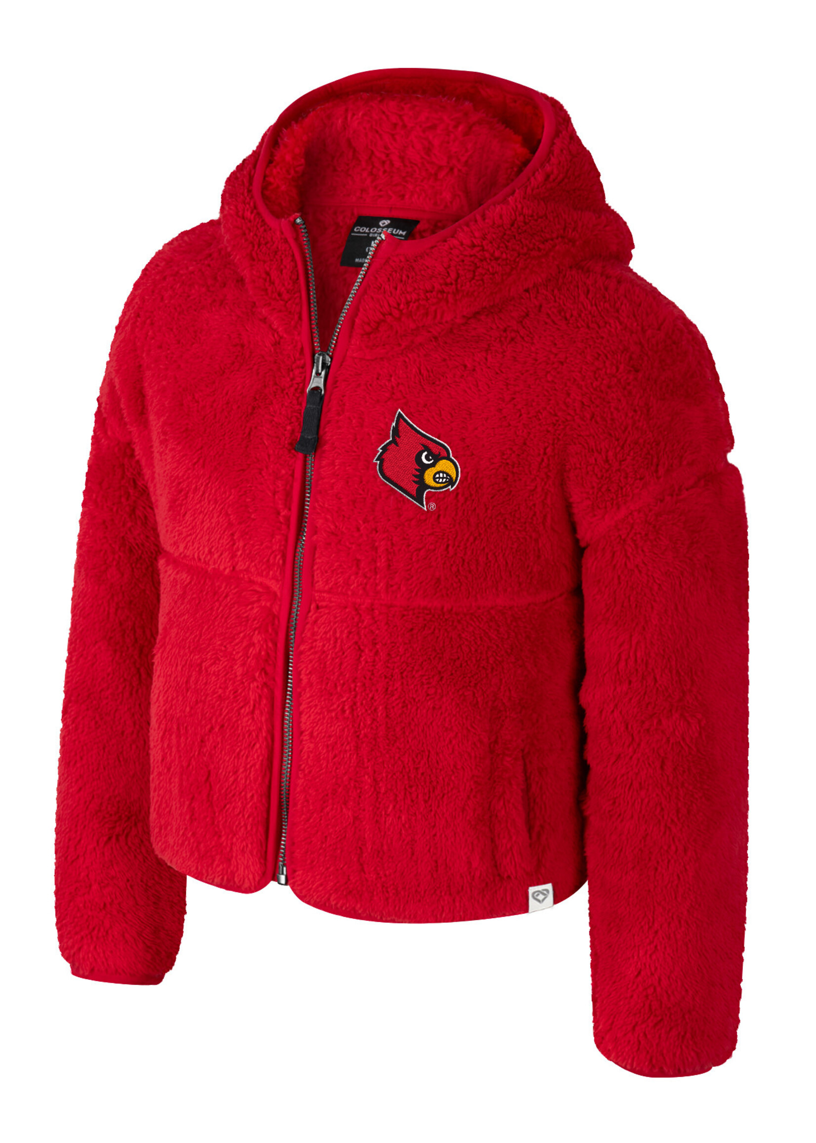 Colosseum Athletics JACKET, YOUTH, GIRLS, MAGGIE, RED, UL