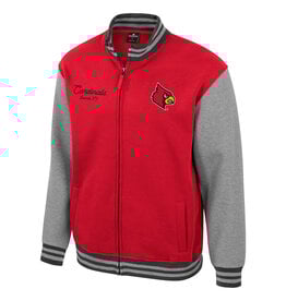 Colosseum Athletics JACKET, VARSITY, AMBI-TUNER, RED/GRAY, UL