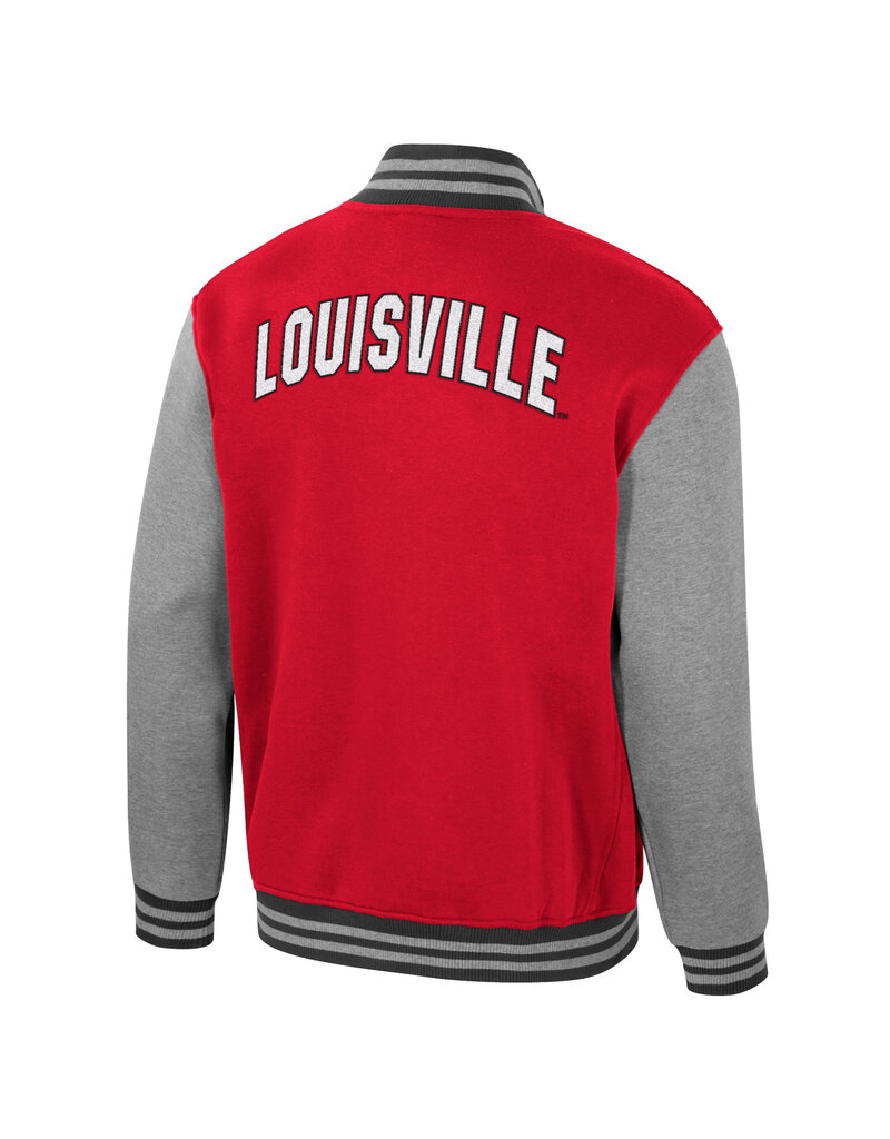 Colosseum Athletics JACKET, VARSITY, AMBI-TUNER, RED/GRAY, UL
