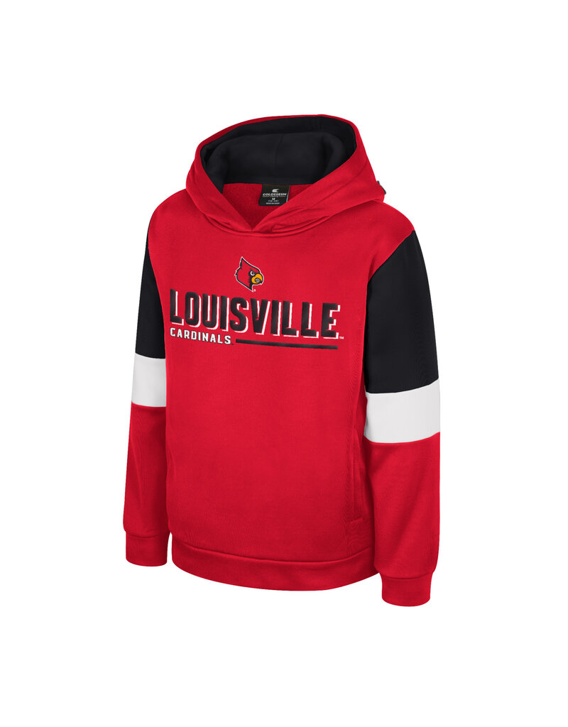 Colosseum Athletics HOODY, YOUTH, DEREK, RED/BLK, UL