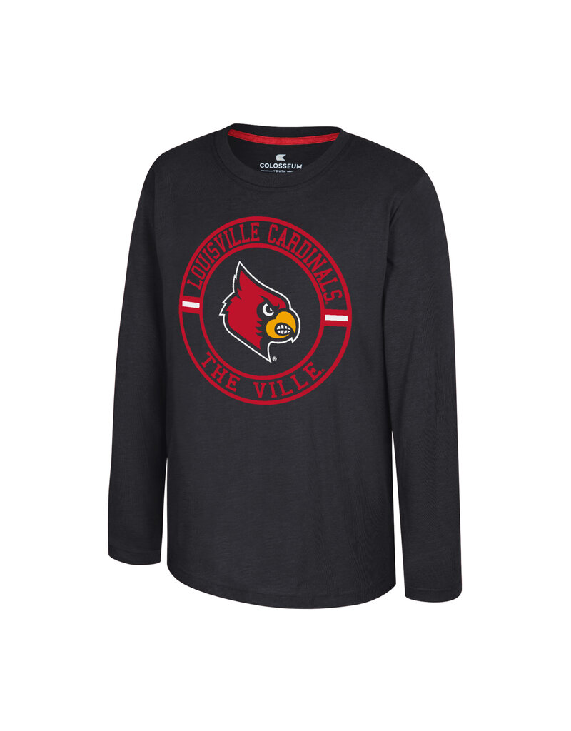 Colosseum Athletics TEE, YOUTH, LS, TODD, BLACK, UL